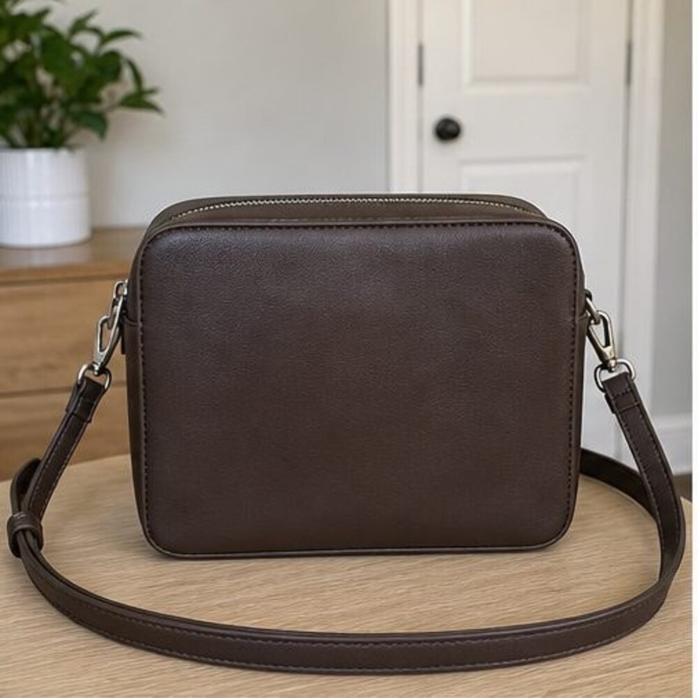 Merlot Saffiano Crossbody Bag